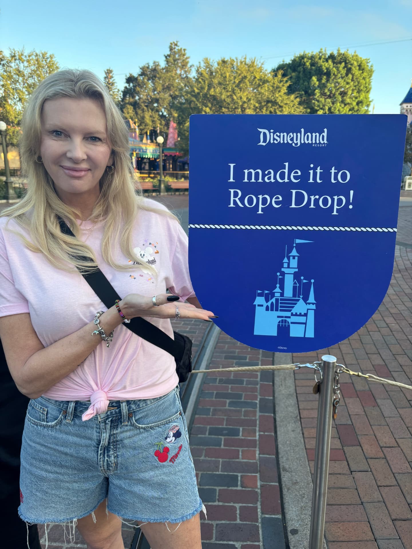 Cat MacFarlane at Disneyland Rope Drop