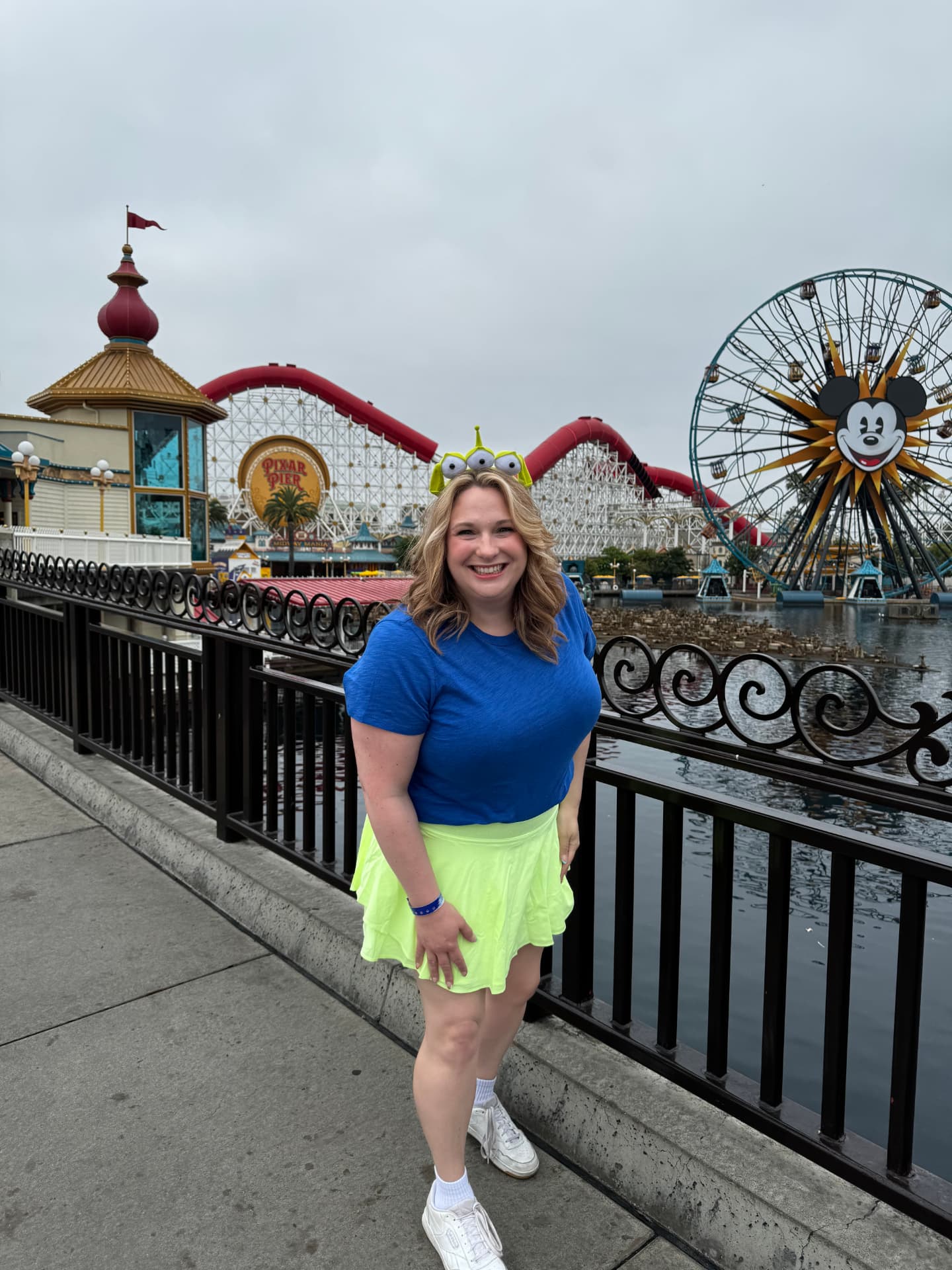 Jamie Thomas at Pixar Pier in Disney California Adventure Park