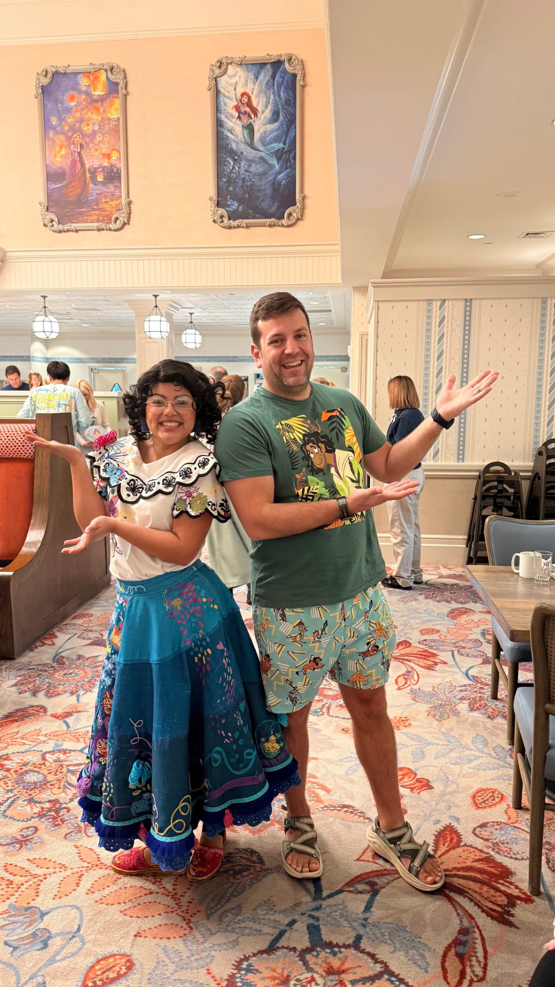 Sean Beauparlant with Mirabel at Walt Disney World