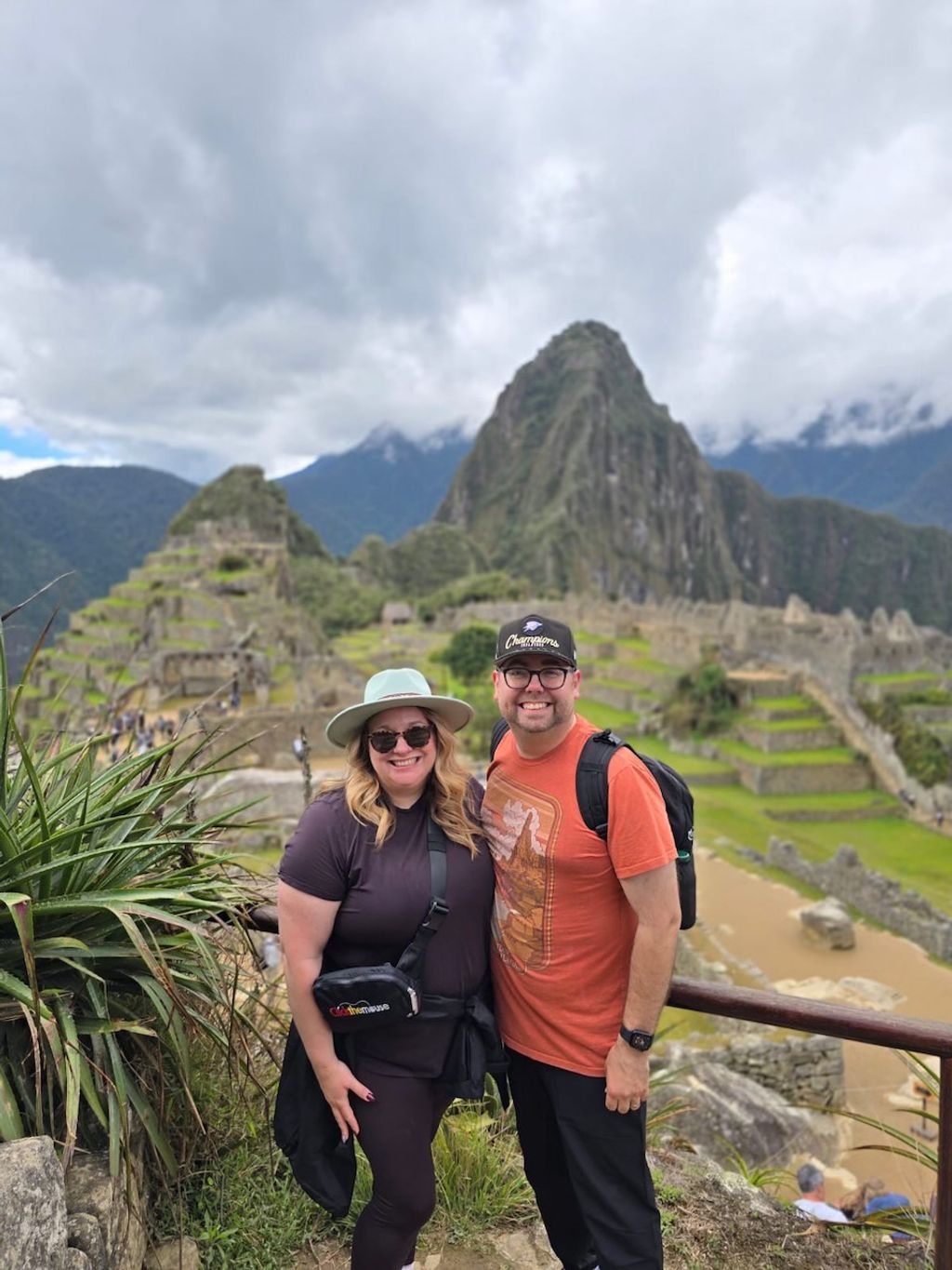 Jamie Thomas and her husband at Machu Picchu in Peru