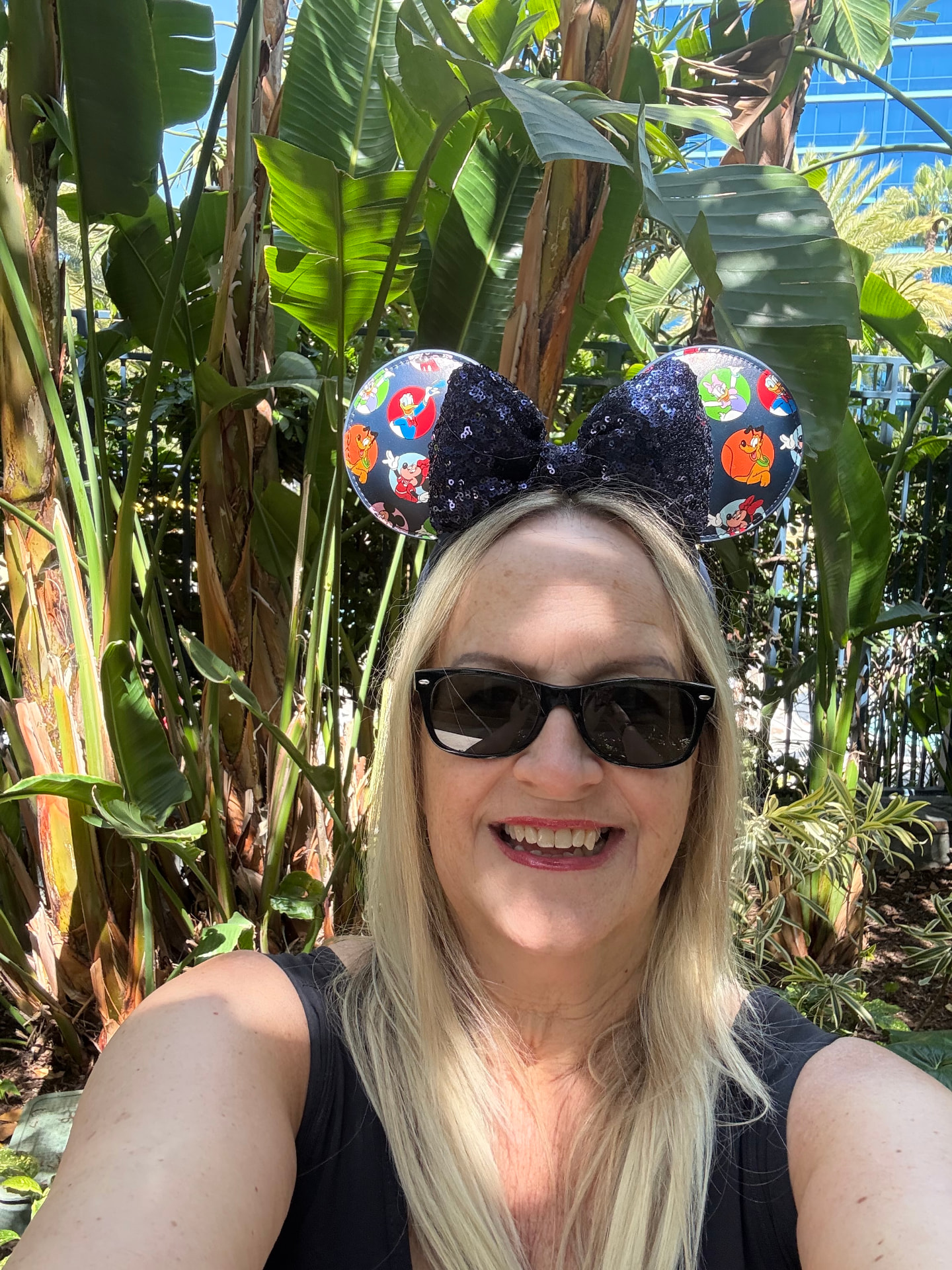 Teresa Mazzotta wearing Disney character ears
