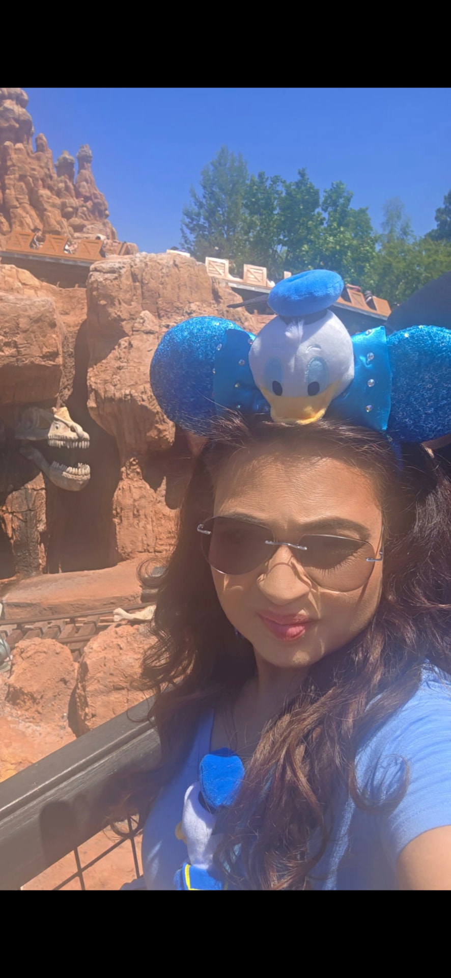 Farya Zubair at Big Thunder Mountain Railroad in Disneyland